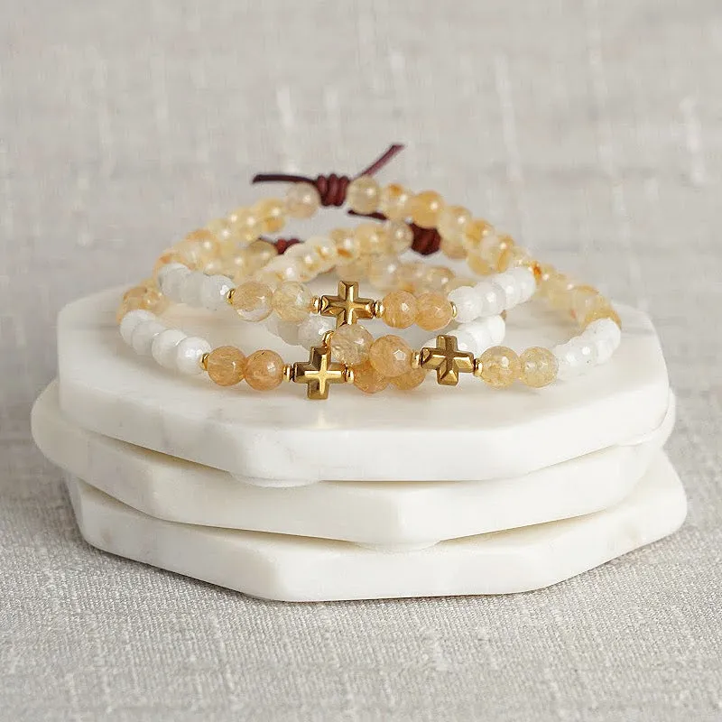 Faith Over Fear Bracelet - Gold | A Mini Meaningful Bracelet