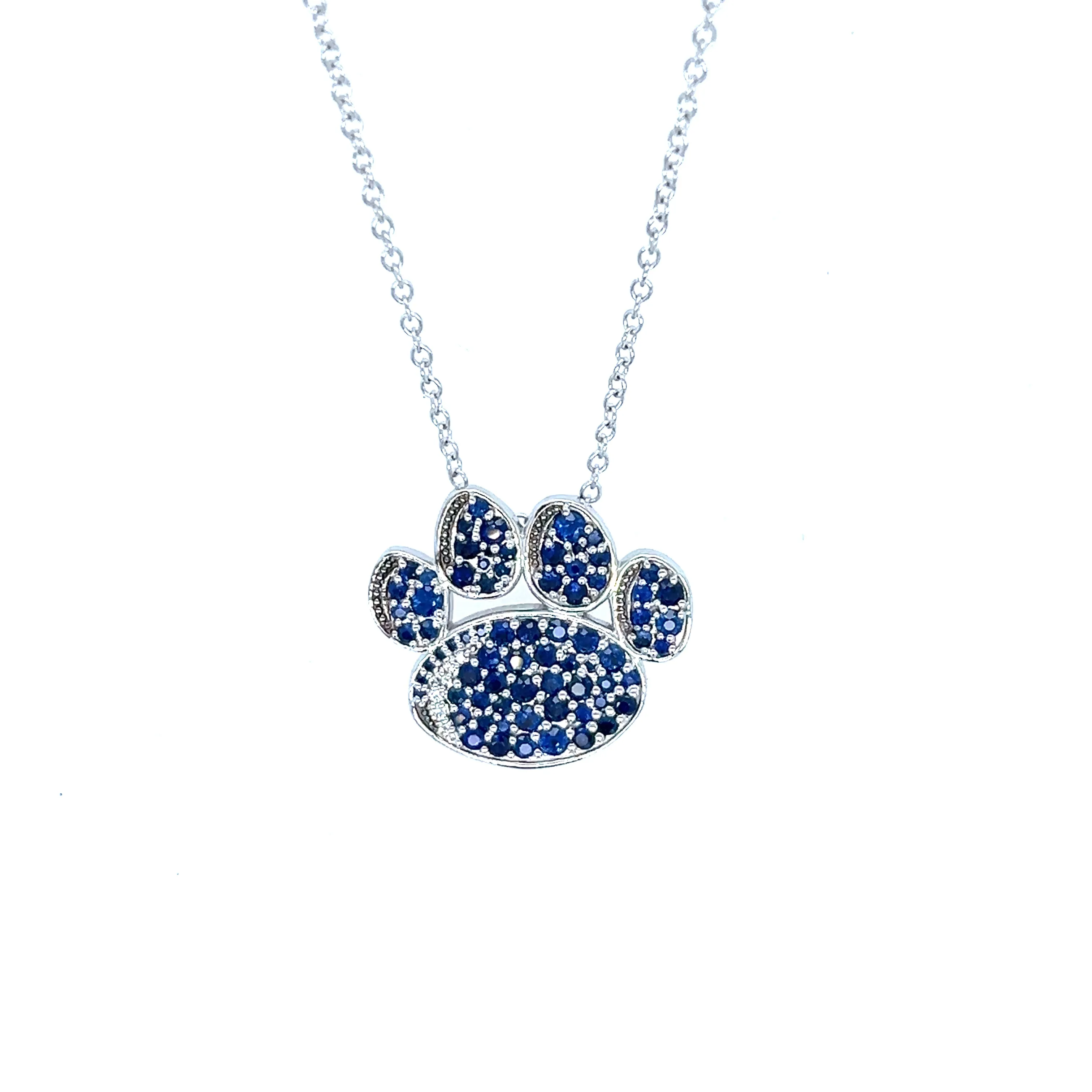 PSU Official Sapphire Paw Print Necklace