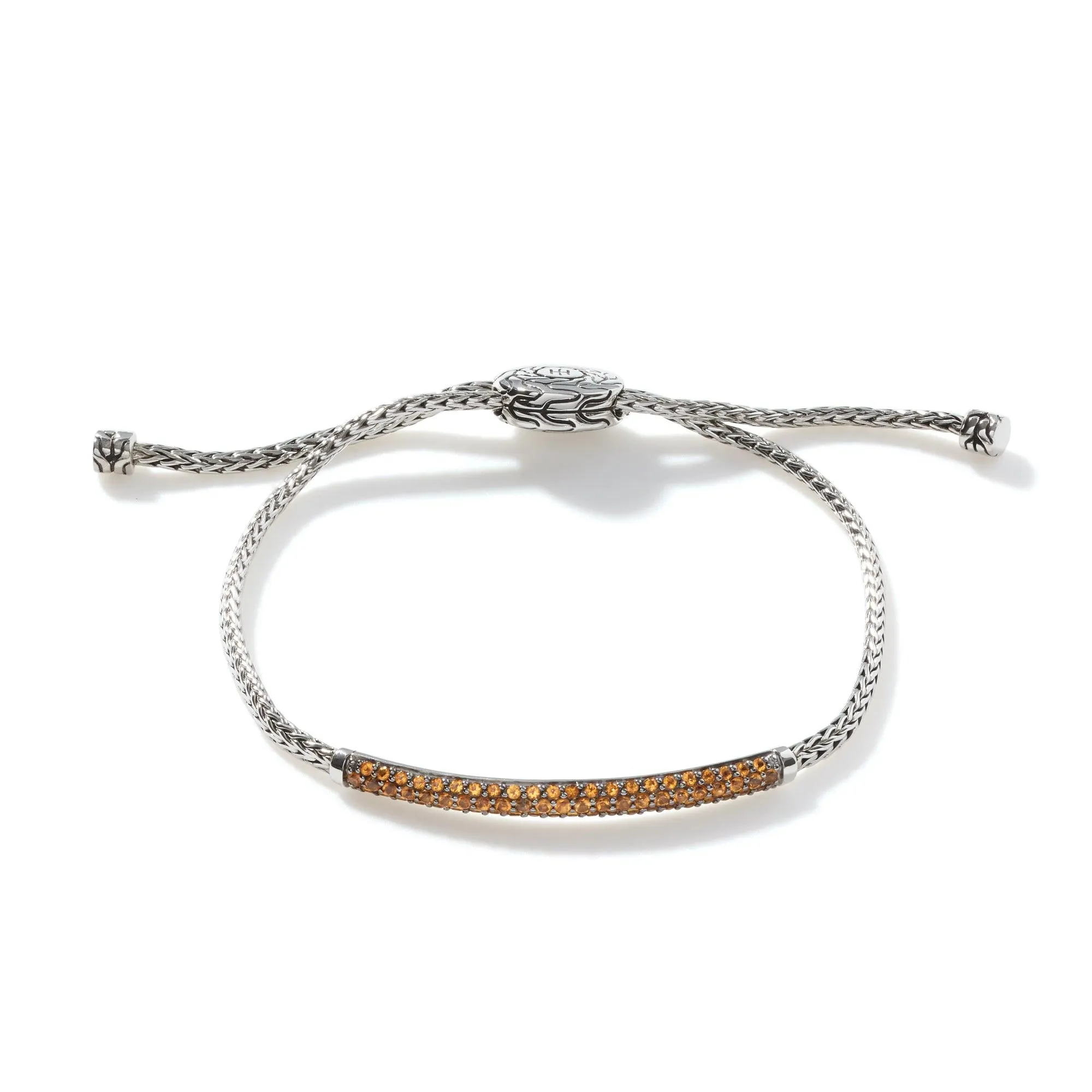 Pull Through Citrine Station Bracelet